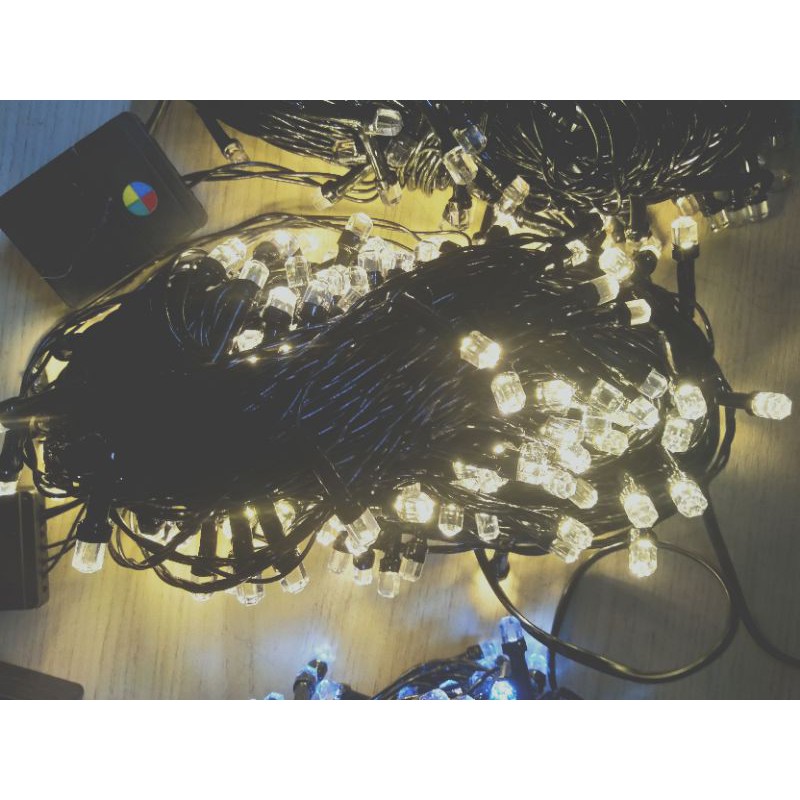 CUỘN 40 MÉT 240 BÓNG  ĐÈN LED NHÁY HIỆU ỨNG NGÔI SAO TRANG TRÍ NGOÀI TRỜI CHỐNG NƯỚC