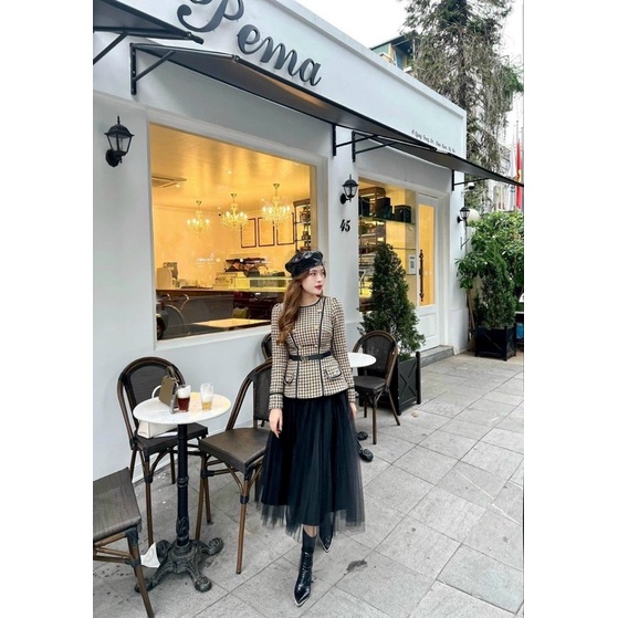 Sét dạ thiết kế cao cấp sang chảnh 3 món kèm ảnh thật 3 màu _Tiệm của Ả | BigBuy360 - bigbuy360.vn