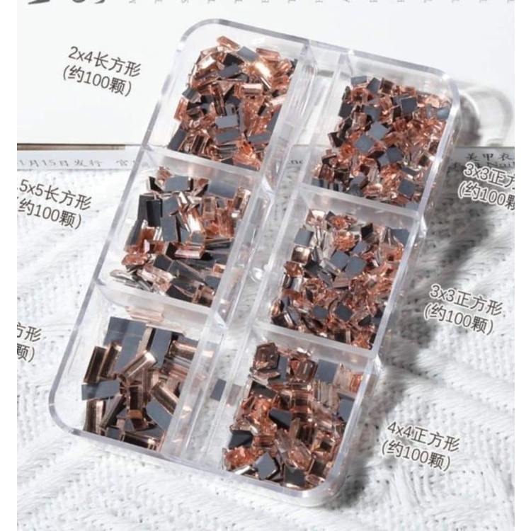 Khay đá chân bằng mix size đá hình vuông,hình chữ nhật/Trend 2021