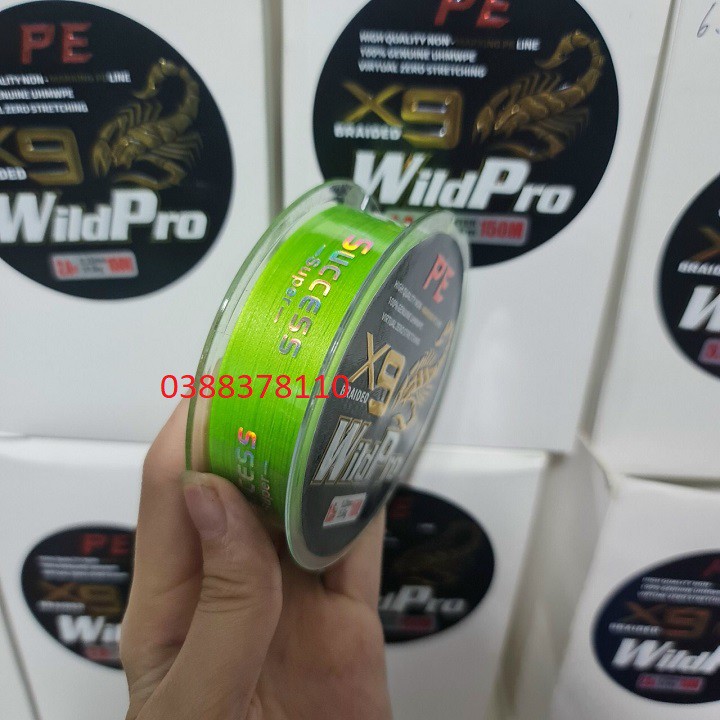 Dây Dù PE Bọ Cạp X9 Wild Pro 150m, Dây Câu Cá 150m X9 Màu Xanh - DD 4