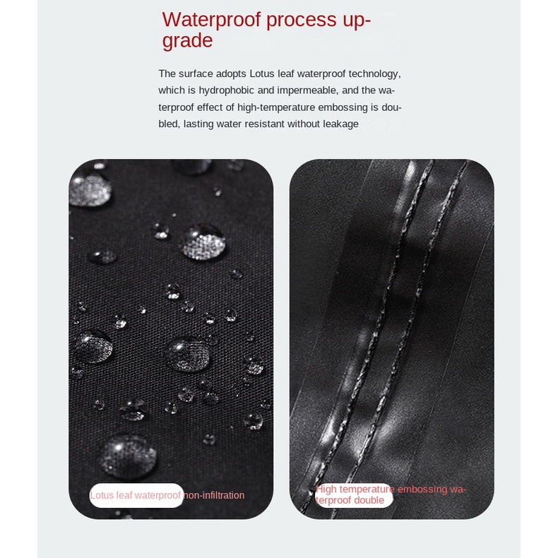 Bộ Áo Mưa Vải Oxford Dày Dặn Phản Quang Dành Cho Người Lớn