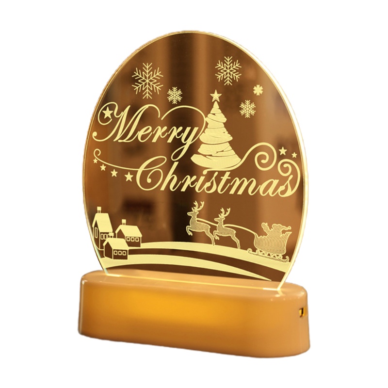 Đèn Led 3d Hình Ông Già Noel Để Bàn Trang Trí Giáng Sinh