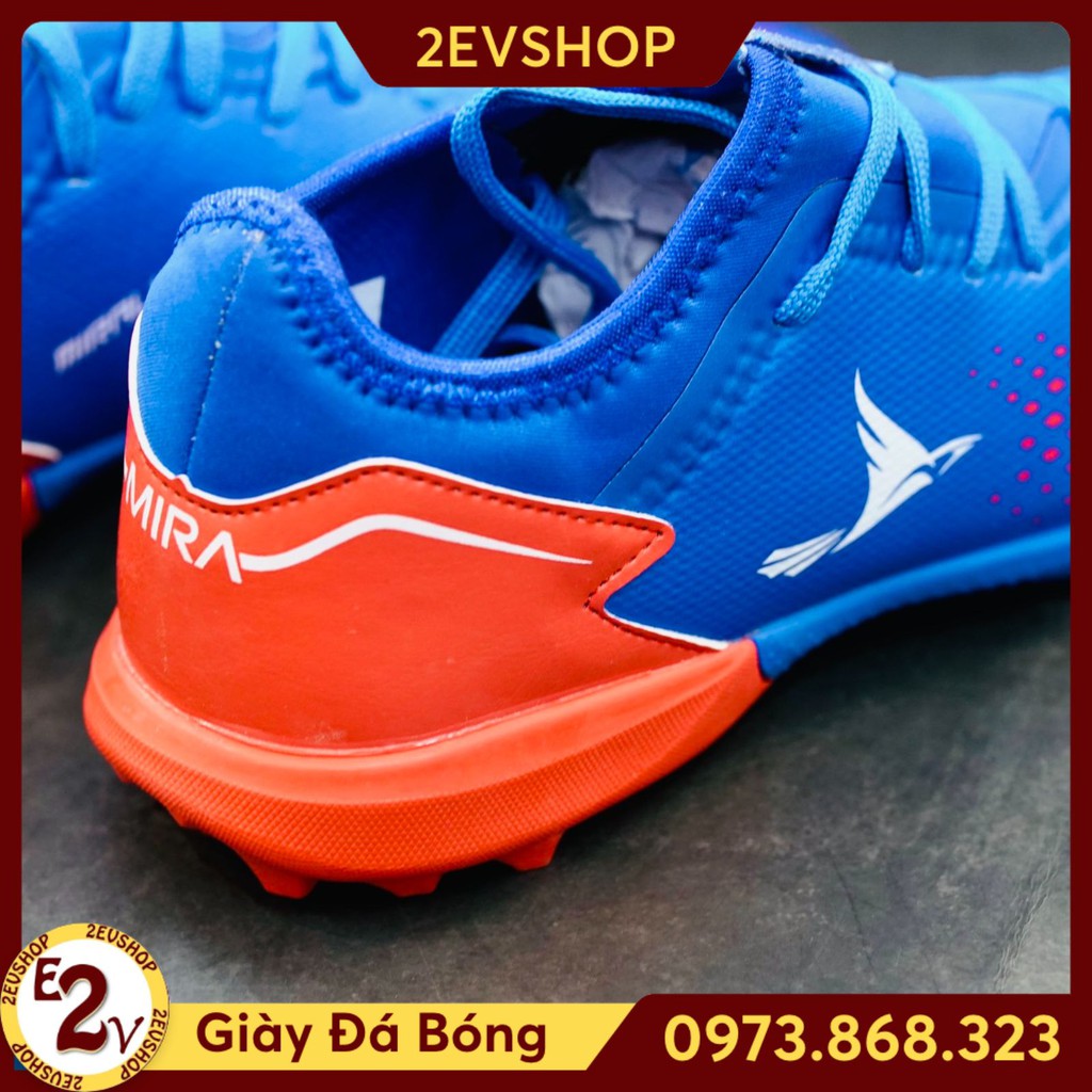 Giày đá bóng thể thao nam Mira Lux 20.3 Xanh Dương, giày đá banh cỏ nhân tạo cao cấp - 2EVSHOP