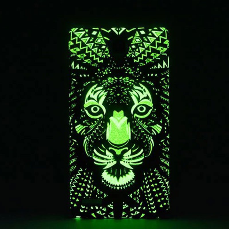 Ốp điện thoại PC cứng phát sáng hình động vật cho iphone 6 6s 7 8 plus X XS XR XS MAX