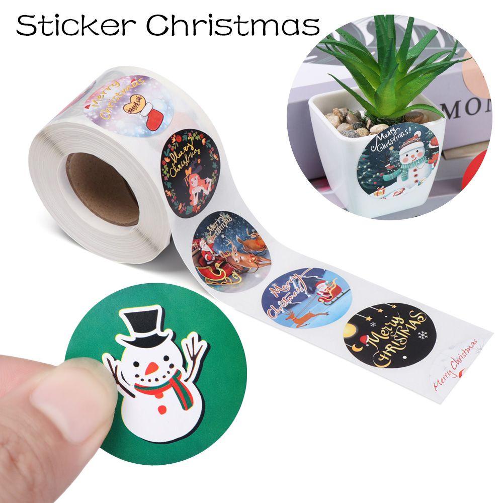 Cuộn 500 Miếng Dán Trang Trí Giáng Sinh Đẹp Mắt