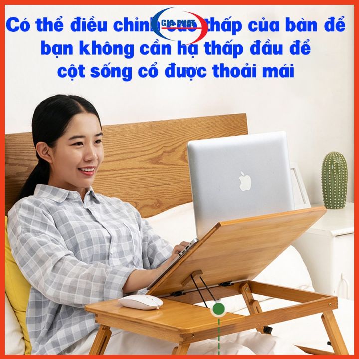 Bàn Laptop - Bàn gỗ chân gập gọn kích thước 40 x 60 cm