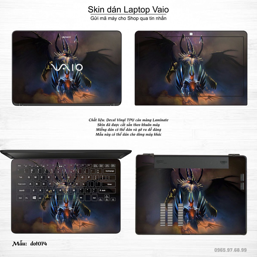 Skin dán Laptop Sony Vaio in hình Dota 2 _nhiều mẫu 13 (inbox mã máy cho Shop)