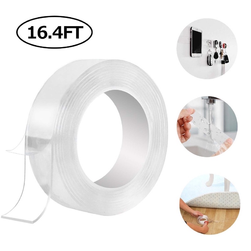 Băng Dính 2 Mặt Đa Năng Trong Suốt 2m Siêu Dán