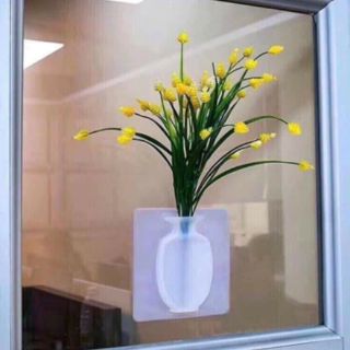 Lọ hoa silicon dán tường