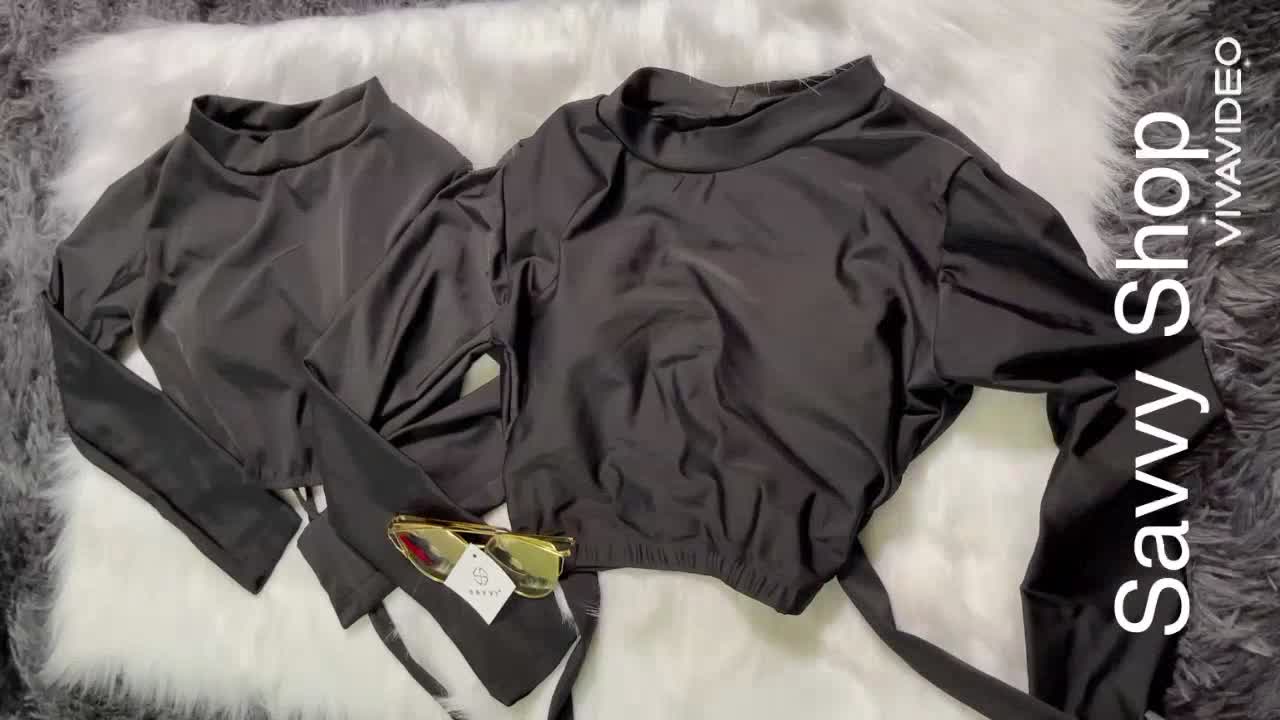 Lẻ Áo Bơi bikini Nữ Tay Dài Đi Biển Chống nắng SAVVY chất thun lạnh cao cấp | BigBuy360 - bigbuy360.vn