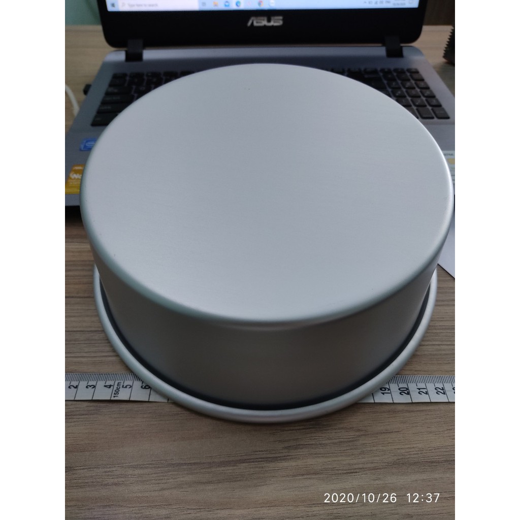 KHUÔN BÁNH NHÔM CAO CẤP HÌNH TRÒN ĐÁY LIỀN 8 INCH 21 cm x 8 cm