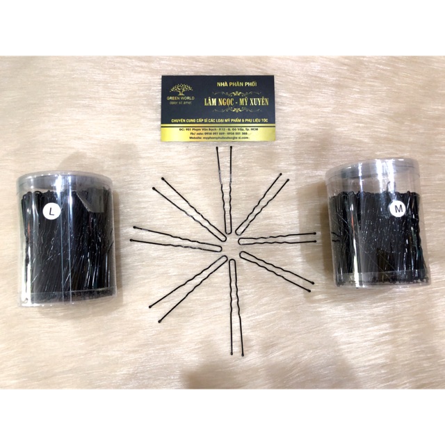 Kẹp tăm gim chữ U Bobby Pins hộp 300 cây 💝 FREESHIP 💝 nhỏ gọn ,siêu  tiện dụng bới tóc cô dâu thép sơn tĩnh điện cao cấp