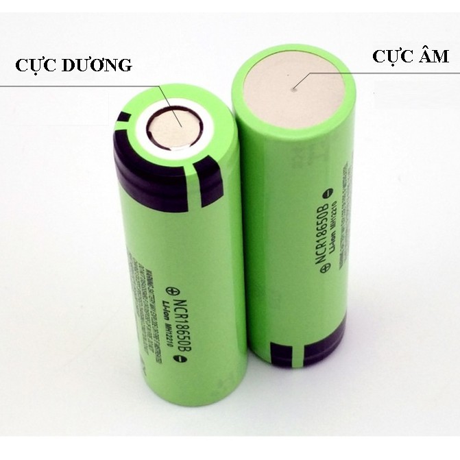 (SIÊU GIẢM GIÁ) Hộp 2 viên Pin sạc 3.7v 18650 3400mAh Panasonic Cho Box Sạc Dự Phòng, Đèn Pin