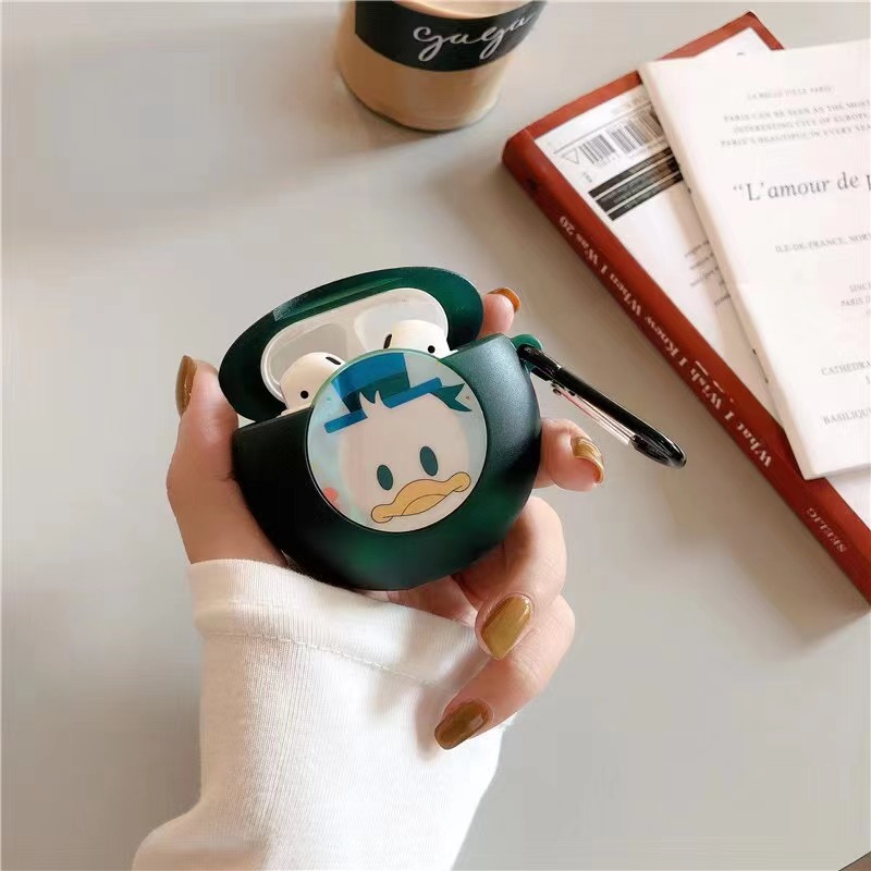 DONALD DUCK Ốp Bảo Vệ Hộp Đựng Tai Nghe Airpods 1 / 2 Pro 3 Hình Vịt Donald Xinh Xắn