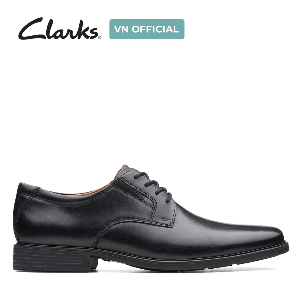 Giày Tây Da Nam Buộc Dây Clarks Tilden Plain (form rộng)