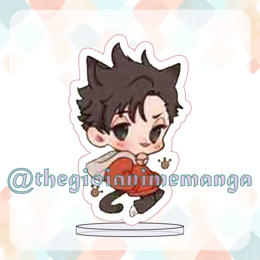 ( MINI 3cm ) Mô hình Standee HAIKYUU VUA BÓNG CHUYỀN nhiều mẫu anime chibi mica trưng bày