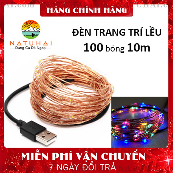 Đèn Đom Đóm ❤️FREESHIP❤, Đèn FAIRY LIGHT 100 Bóng 10m Trang Trí Lều Cắm Trại, Phòng Ngủ, Chụp Ảnh - NATUHAI