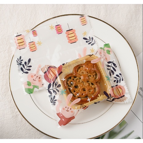 Khya túi bánh trung thu 50-75gr thỏ đèn lồng hoa