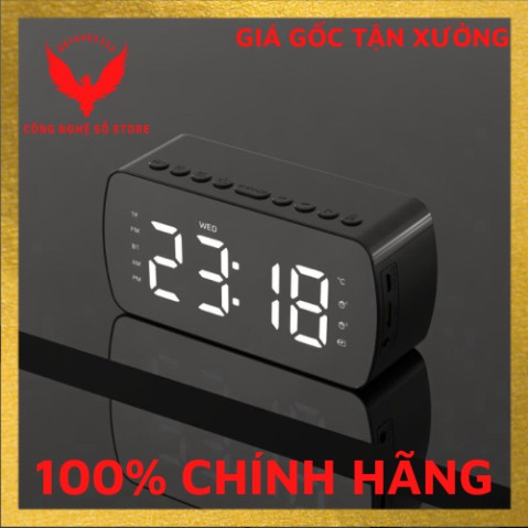 (Hàng có sẵn) Loa Bluetooth G10 mặt gương hiển thị LED- Loa Bluetooth- Đài FM- Đồng Hồ Báo Thức