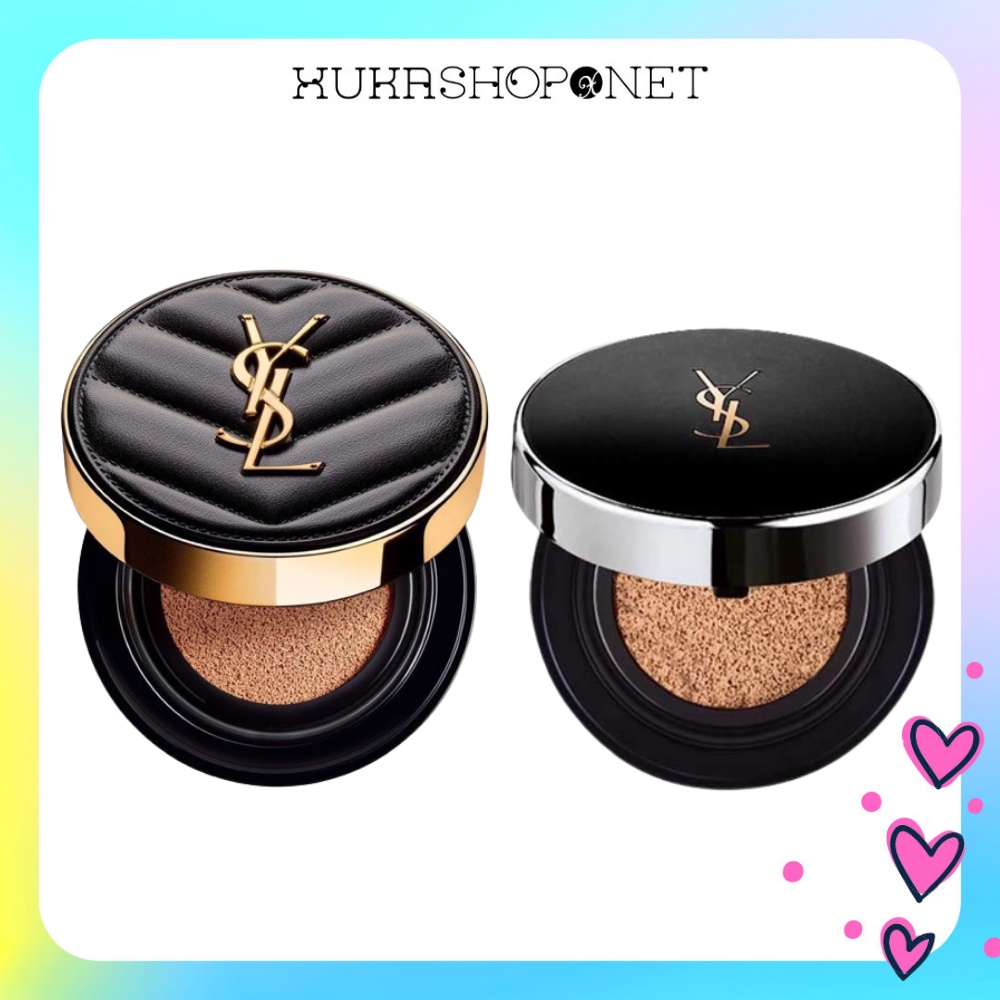 Phấn nước Cushion YSL All Hours Cushion / Le Cushion Encre De Peau Luminous Matte trang điểm lâu trôi, chống nắng (14g)