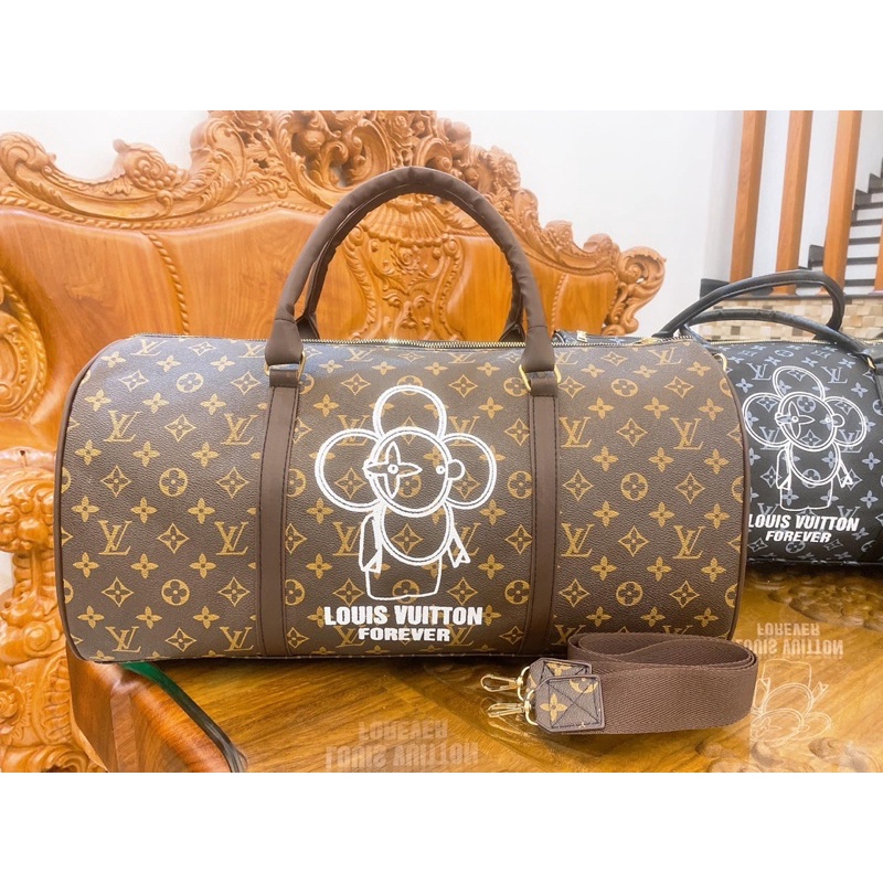 Túi Trống Du Lịch Hoạ Tiết L.V, Túi Xách Du Lịch Mẫu Mới