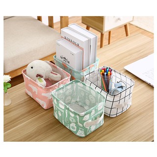 Giỏ Túi Vải Đa Năng Đựng Đồ Cá Nhân, Mỹ Phẩm Để Bàn Tiện Lợi