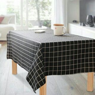 Thảm chụp ảnh - Vải bố caro đen, phông nền trang trí, vải bố linen may rèm, khăn trải bàn, picnic