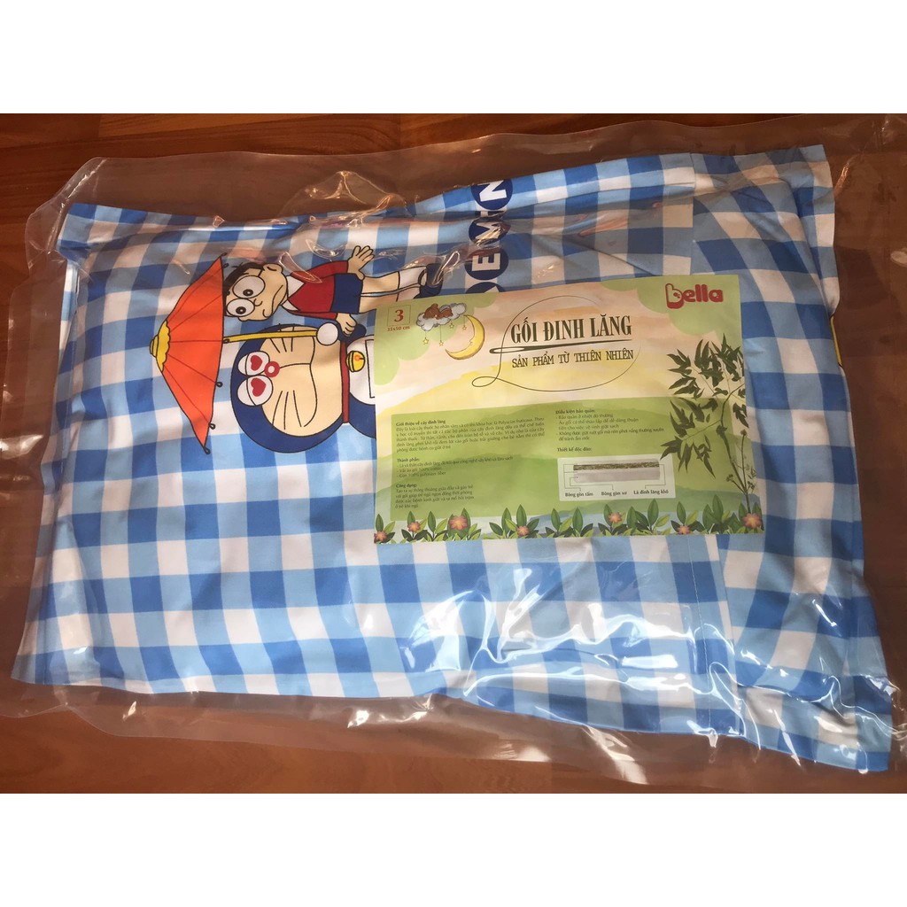 Gối Nằm Lá Đinh Lăng Bella 100% Cotton Thắng Lợi Số 3 30 X 50cm Giúp Bé Ngủ Ngon