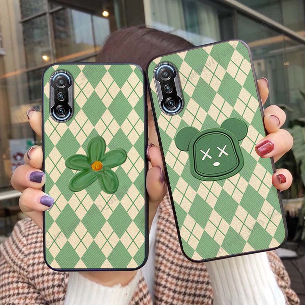 Ốp lưng Xiaomi Redmi K40 / K40 Pro / Gaming in hình hoa, gấu rich bear nghệ thuật, thời trang