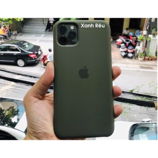 Ốp lưng nót nỉ chống bám bẩn màu xanh Rêu siêu hót cho iPhone 11/iPhone 11pro/iPhone 11promax