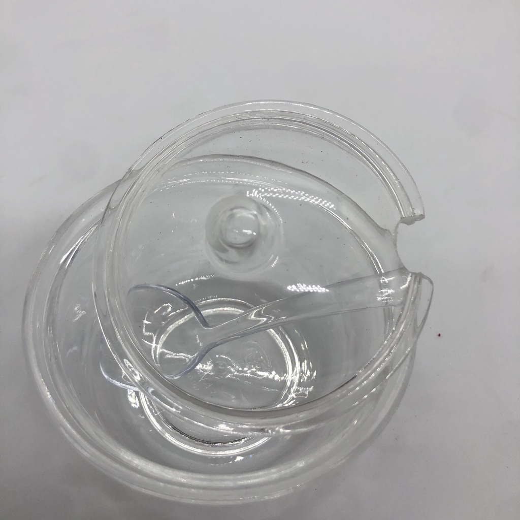 Hủ đựng gia vị có muỗng nhựa Acrylic Cao cấp dể sử dụng