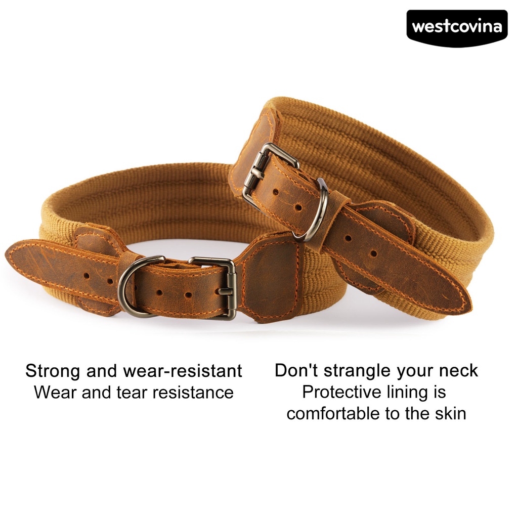 [Mới]♞Vòng Cổ Giả Da Thoáng Khí Có Thể Điều Chỉnh Cho Thú Cưng