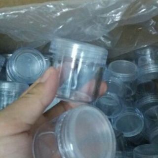 Hủ đựng kem 30g trong (nắp đen, trong)