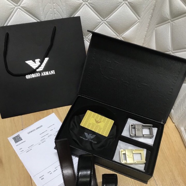 Thắt lưng nam Giorgio Armani full hộp thẻ hãng