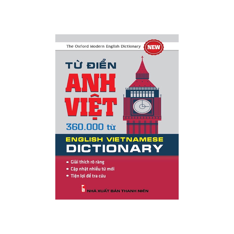 Sách - Từ Điển Anh Việt 360.000 Từ