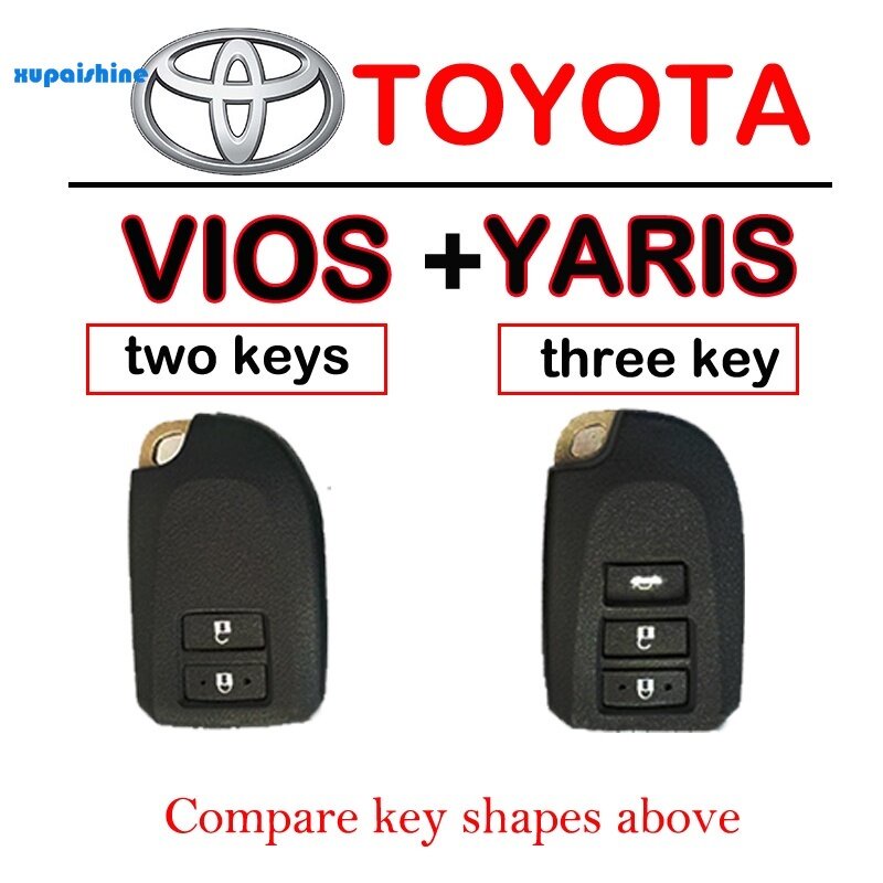 Vỏ Da Bảo Vệ Chìa Khóa Điều Khiển Từ Xa Cho Xe Hơi Toyota Vios / Yaris