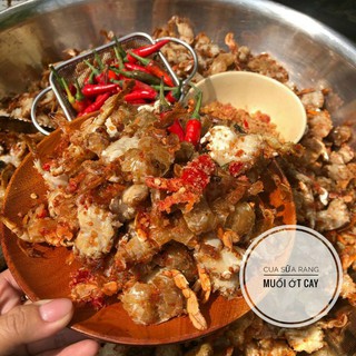 Cua sữa rang muối ớt cay 250gr