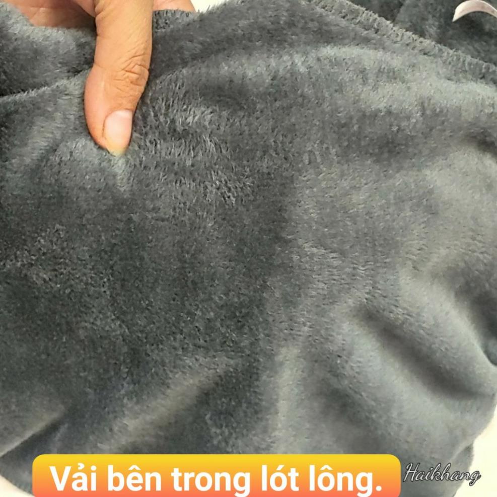 Quần nỉ lót lông nam siêu ấm, chất dày - Co giãn 4 chiều