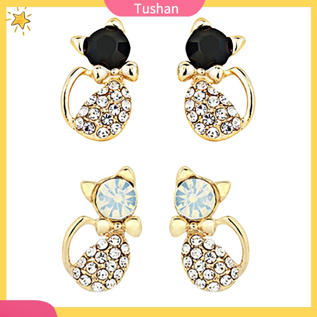 Khuyên tai nữ hình chú mèo đáng yêu