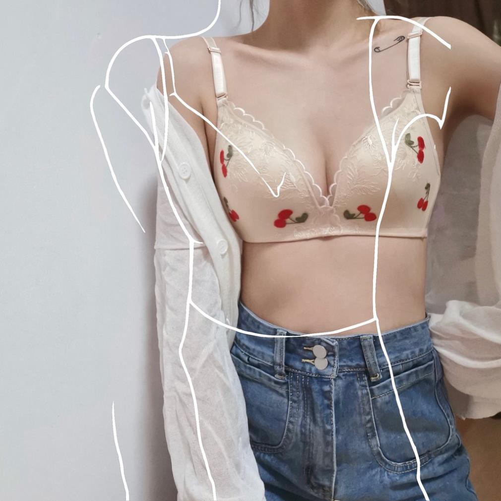 Áo Lót Hoa quả Đệm Mỏng, Không Gọng, Nâng Ngực | BigBuy360 - bigbuy360.vn