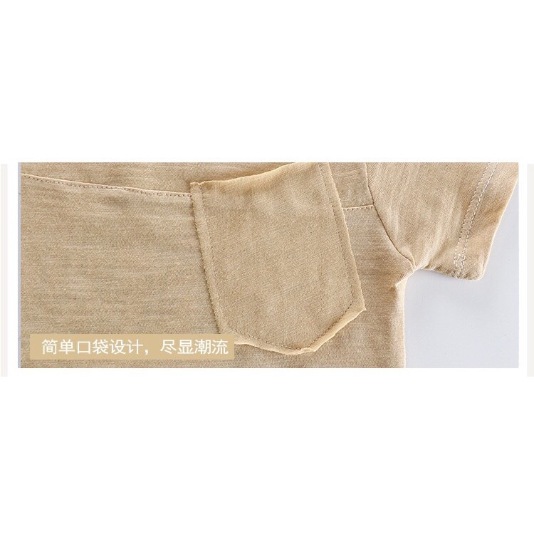 Áo phông bé trai hàng cotton, mềm mịn thấm hút mồ hồi