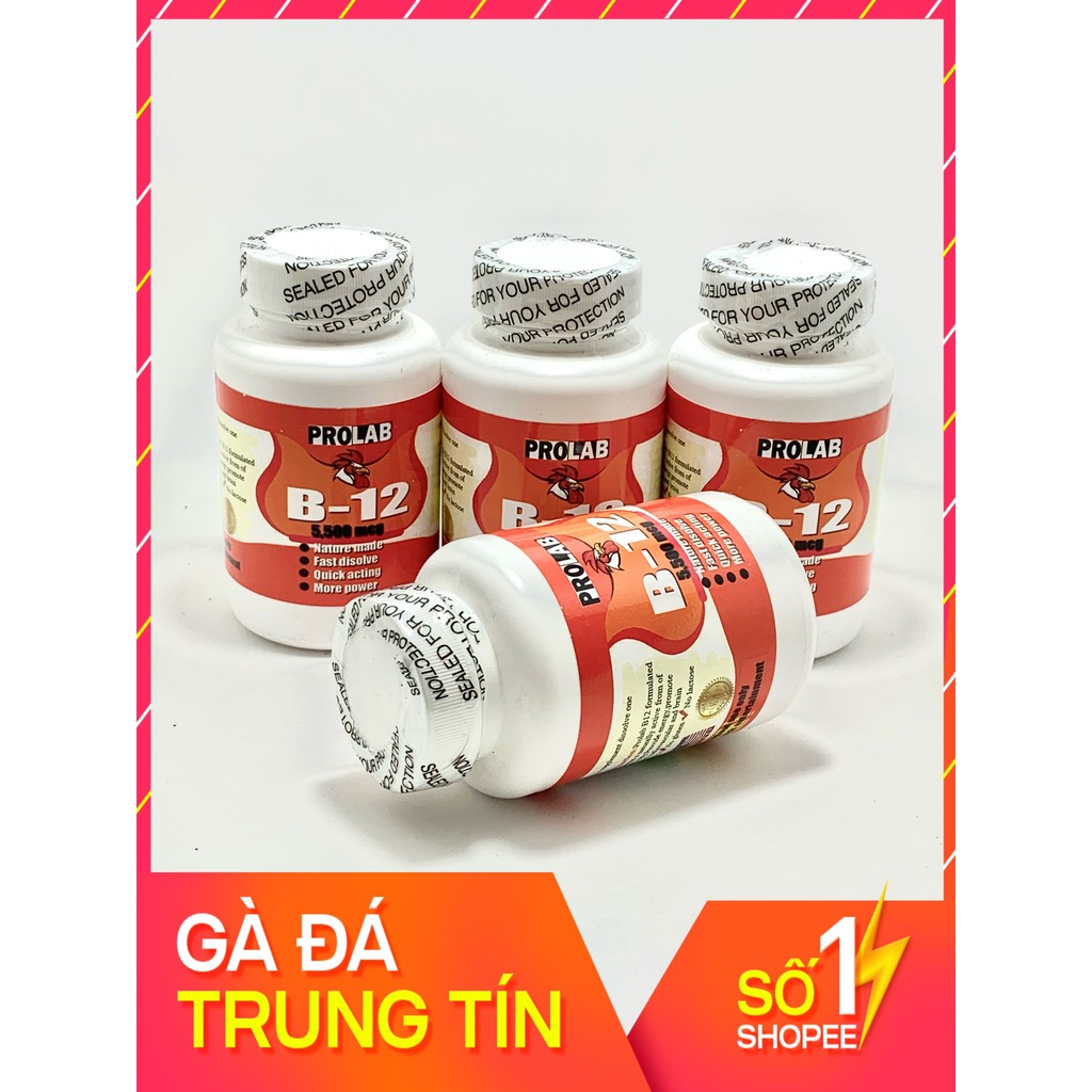 B12 Prolab dinh dưỡng dành cho gà đá 1 HỘP 100 VIÊN