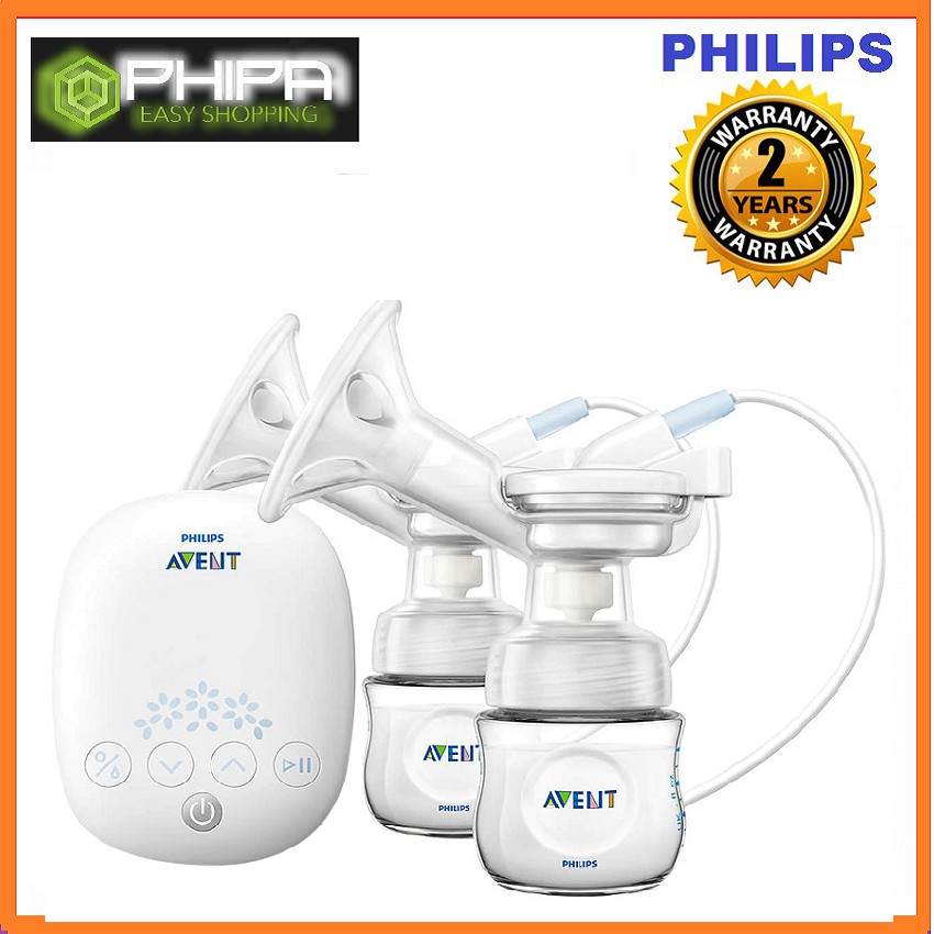 Máy hút sữa điện đôi Philips Avent, chế độ hút sữa xen kẽ giúp mẹ cảm thấy thoải mái và thư giãn, trọng lượng nhẹ