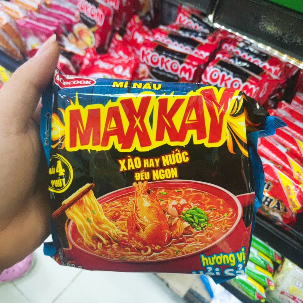 Mì Cay, Mì Nấu Max Kay Acecook Hương Vị Hải Sản Gói 80g | BigBuy360 - bigbuy360.vn