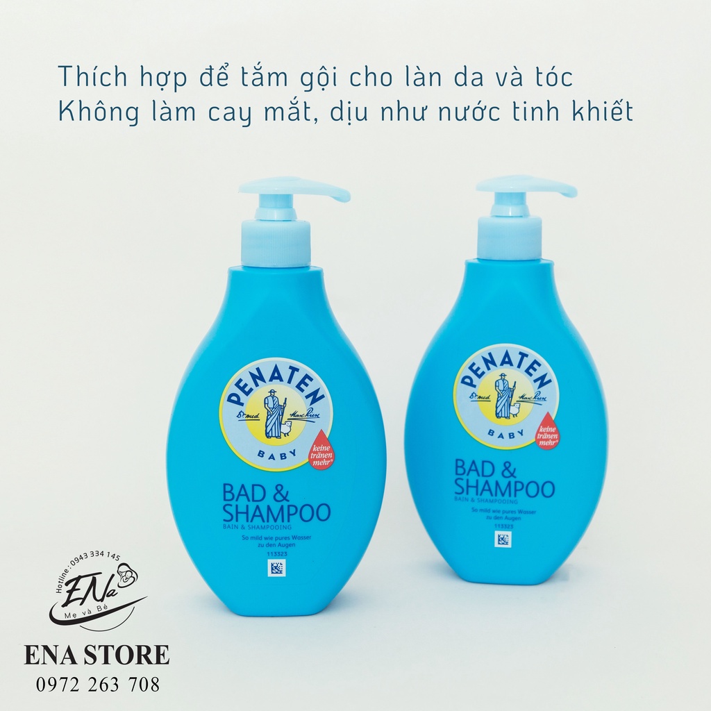 Sữa tắm gội Penaten Bad&amp;Shampoo 2-in-1 cho bé 400ml