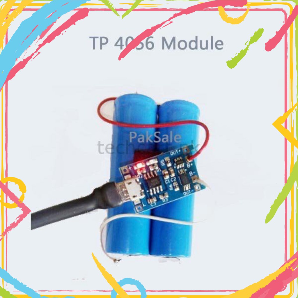 QP MCV Mạch Sạc 1S Pin Lithium - Li-ion - 18650 TP4056 với kiểm soát an ninh Pin 2
