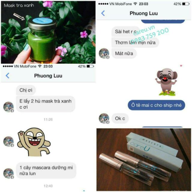 Mask trà xanh matcha CareU đắp da cực mịn | BigBuy360 - bigbuy360.vn