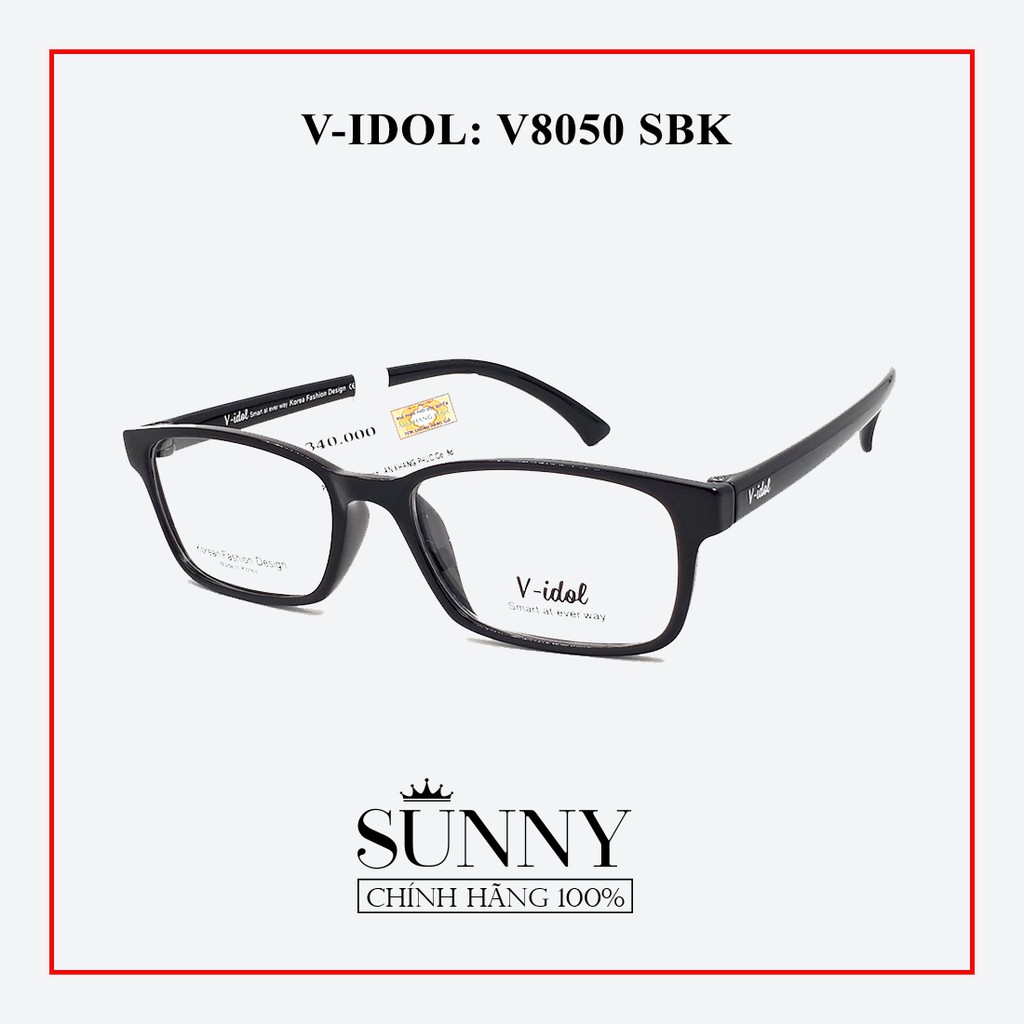 Gọng kính chính hãng Vidol V8050 (3 màu), thiết kế dễ đeo bảo vệ mắt