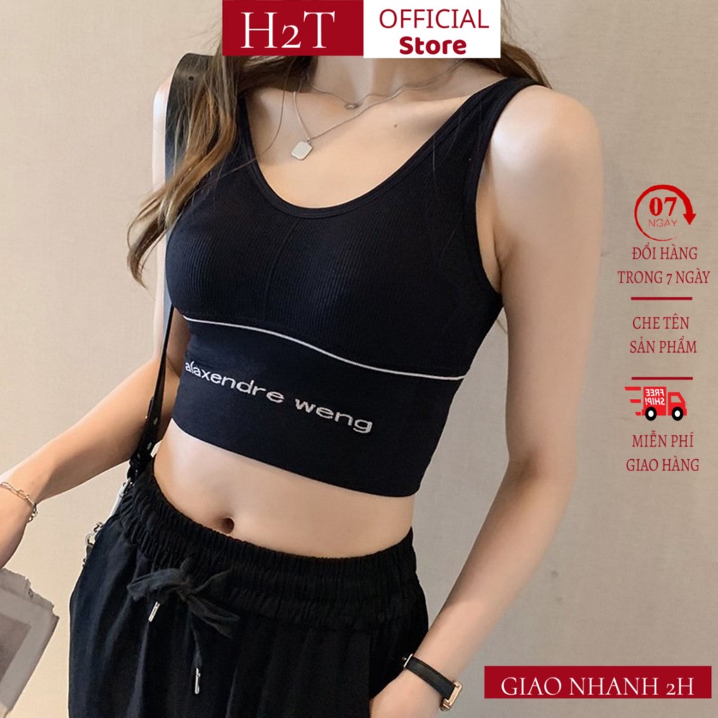 Áo bra nữ len tăm Alex Wang thể thao nâng ngực - Áo bralette coton mềm không gọng mút mỏng Bra1993 H2T | BigBuy360 - bigbuy360.vn