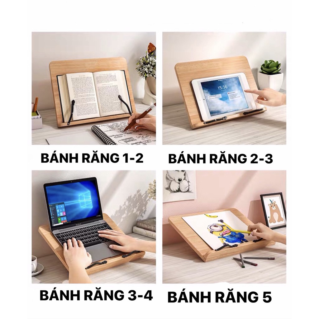 ❌GIÁ GỖ ĐA NĂNG ĐỂ SÁCH ĐỌC, ĐỂ LAPTOP, IPAD, BẢN VẼ,..❌